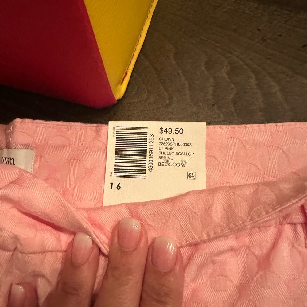 Crown and Ivy pastel pink Shelby shorts